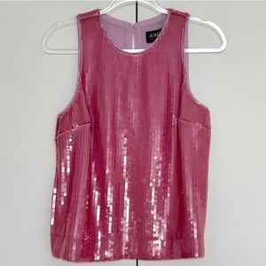 Jcrew Collection RARE pink sequin tank